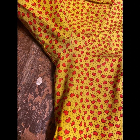 Vintage Button Down Novelty Heart Print Shirt - Picture 8 of 10